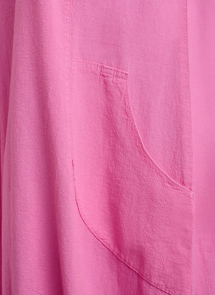 Short sleeve cotton dress, Pink, Packshot image number 3
