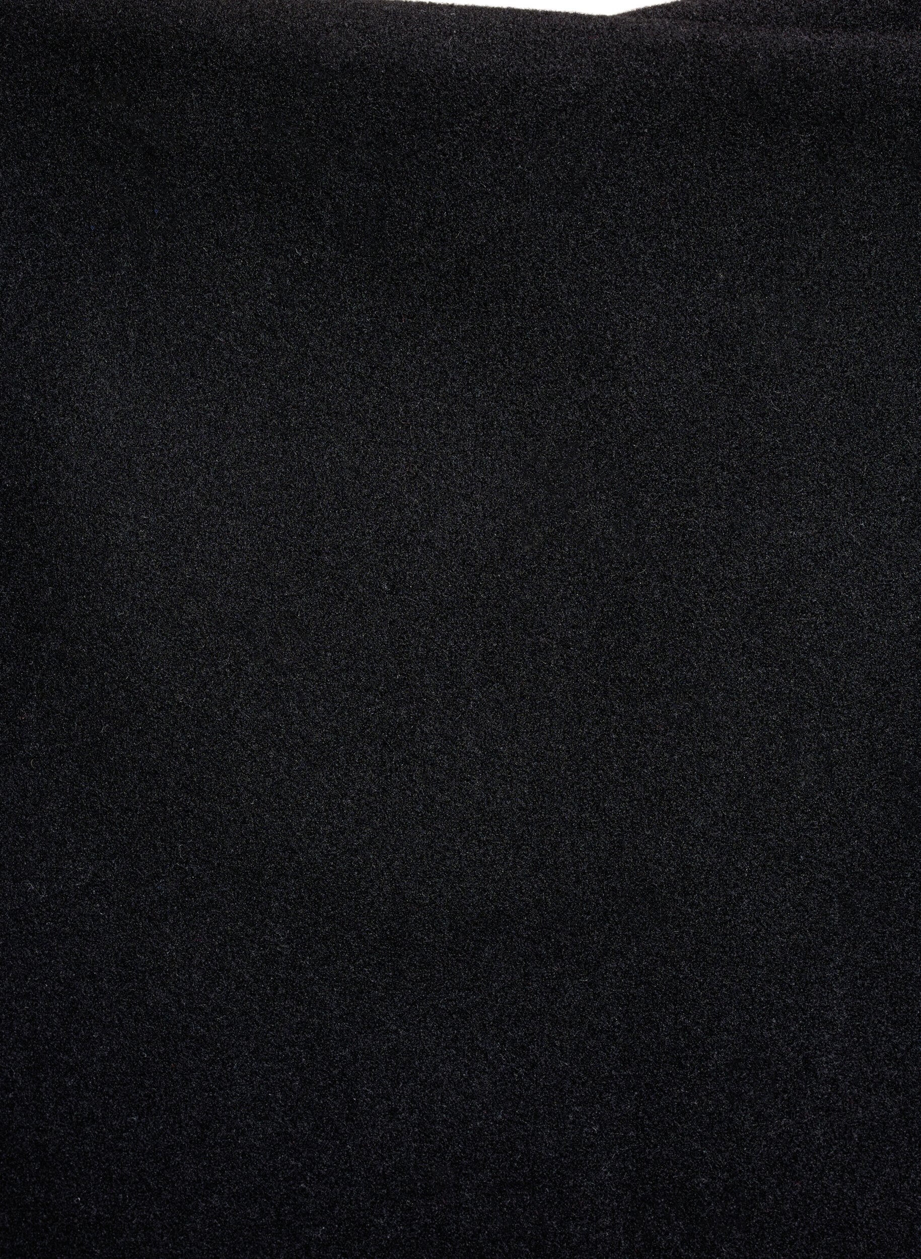 Zizzifashion Wrap mini skirt with button detailing, Black, Packshot image number 2