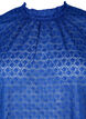 Long-sleeved blouse with patterned texture, Deep Ultramarine, Packshot image number 2
