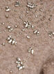 Knitted blouse with rhinestones and studs, Beige, Packshot image number 2