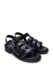 Wide fit - Sandal with studs, Black, Packshot image number 1