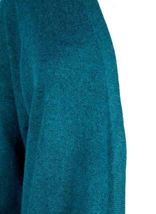 Ribbed Knit Cardigan with Pockets, Deep Lake Mel., Packshot image number 2