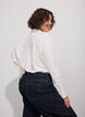 Loose shirt with V-neck, White, Model image number 2