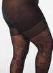 Floral tights with push-up effect - 50 denier, Black, Packshot image number 2