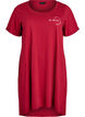 Short-sleeved nightgown in organic cotton, Red, Packshot image number 0