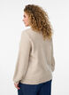 Cardigan in soft knit with gold-coloured buttons, Beige, Model image number 2