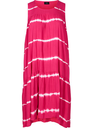 Printed midi dress in viscose, Vivacious batik, Packshot image number 0