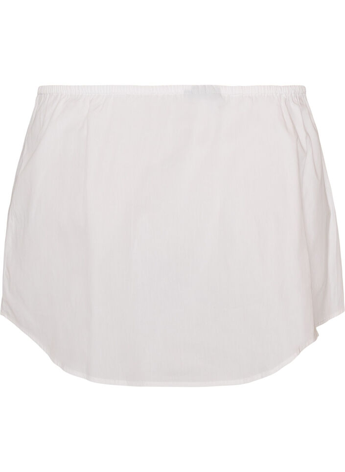 Shirt extender in 100% cotton, White, Packshot image number 1