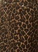 Leopard print denim Bermuda shorts, Brown, Packshot image number 2