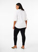 Viscose leggings with button details, Black, Model image number 1