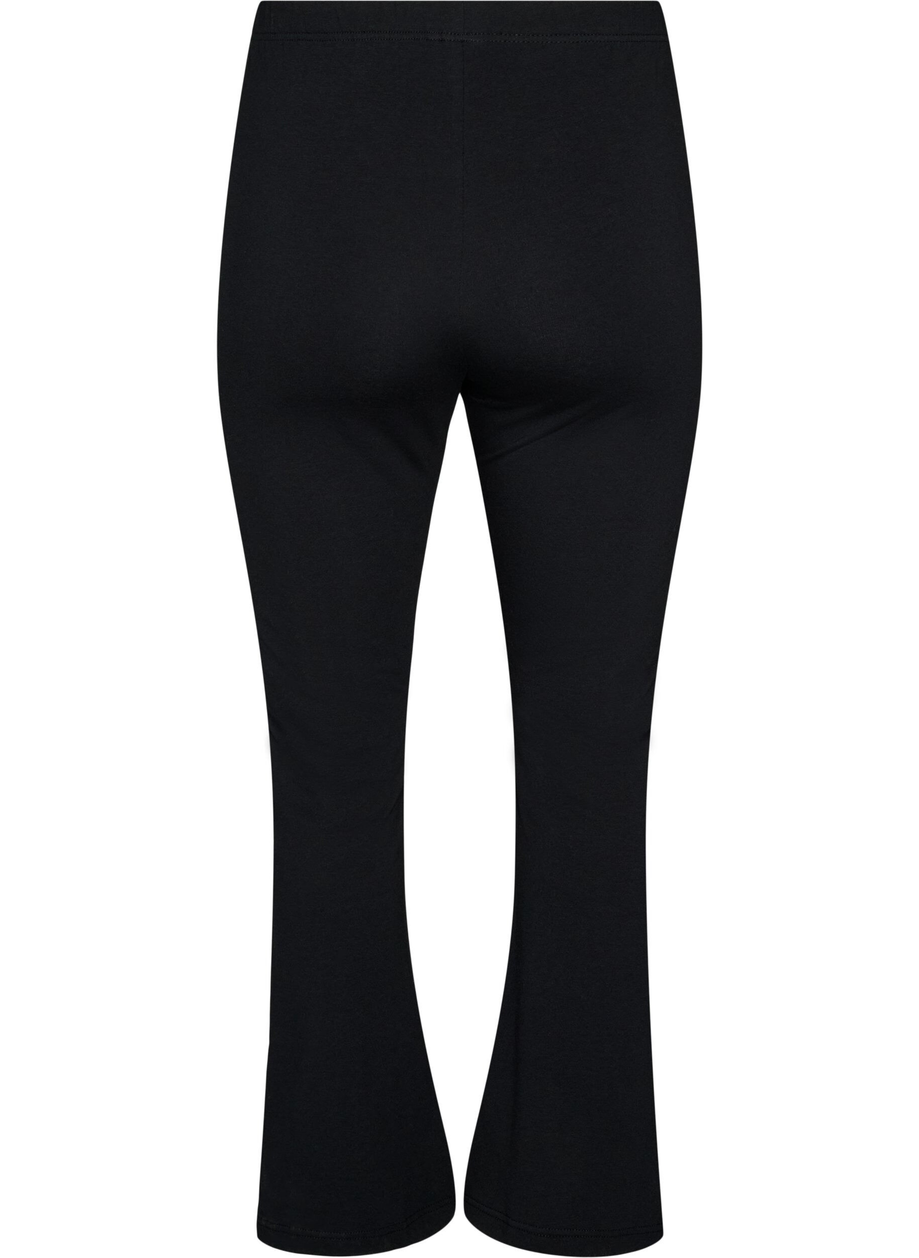 ZizzifashionFlared jersey trousers, Black, Packshot image number 1