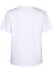 Organic cotton T-shirt with embroidery details, Bright White, Packshot image number 1