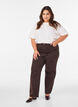 Coloured Kiana straight fit jeans, Brown, Model image number 0
