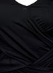 Swimsuit with a draped cross detail, Black, Packshot image number 2