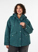 Padded parka with a detachable hood, Green, Model image number 0