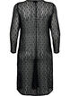 Crochet dress with long sleeves, Black, Packshot image number 1