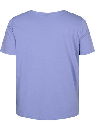 Short sleeve t-shirt with v-neckline, Lavender Viloet, Packshot image number 1