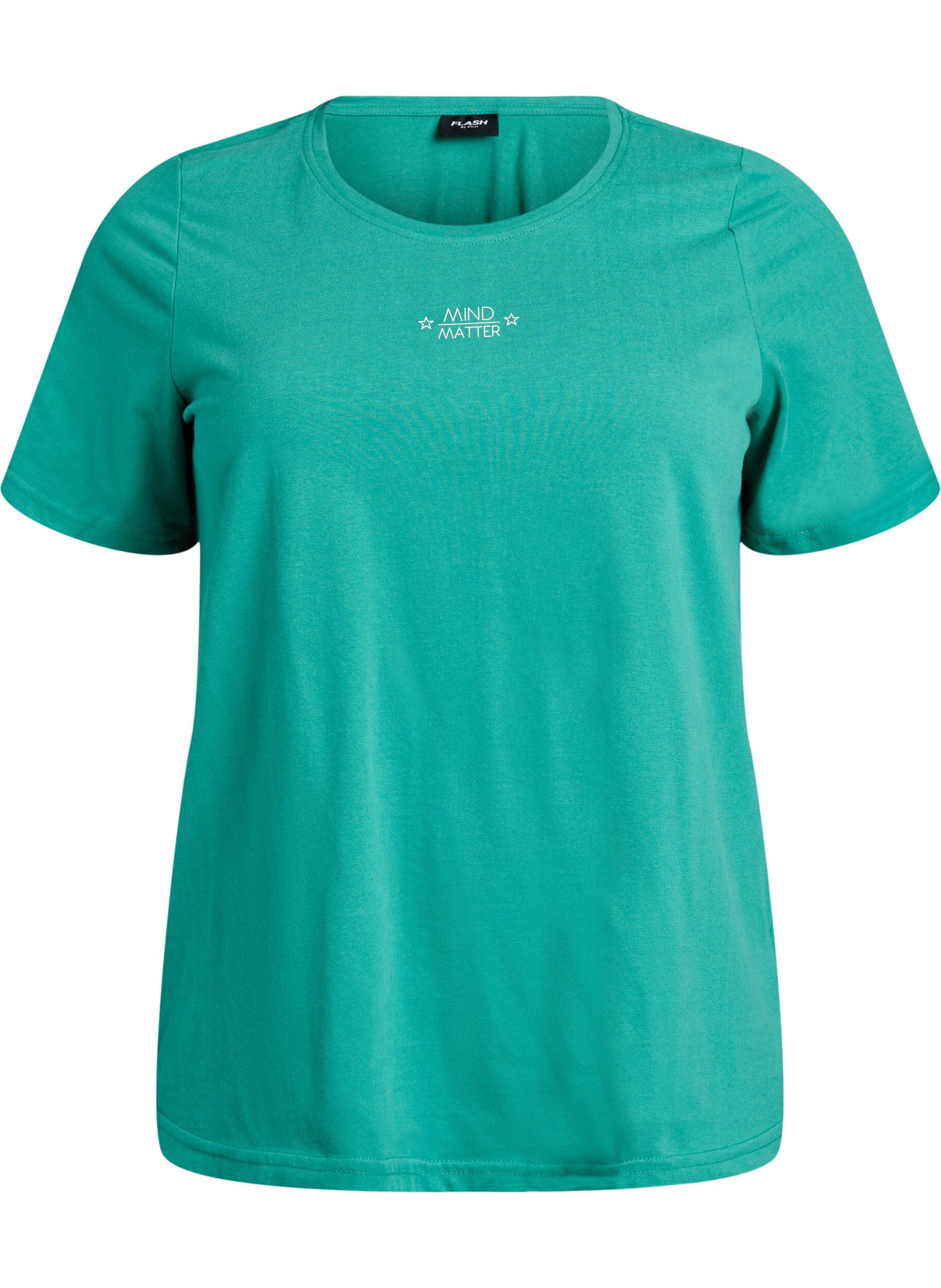Zizzifashion FLASH - T-shirt with motif, Green, Packshot image number 0