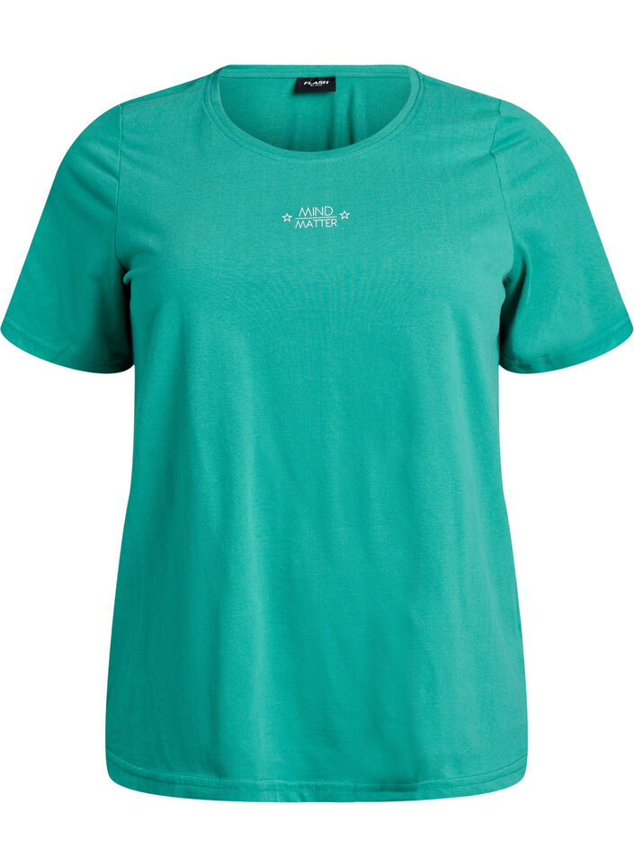 FLASH - T-shirt with motif, Green, Packshot image number 0