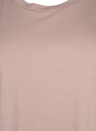 Short sleeved cotton blend t-shirt, Desert Khaki, Packshot image number 2