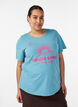 T-shirt with motif, Blue, Model image number 0