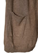 Long knitted cardigan in a viscose blend, Brown, Packshot image number 2