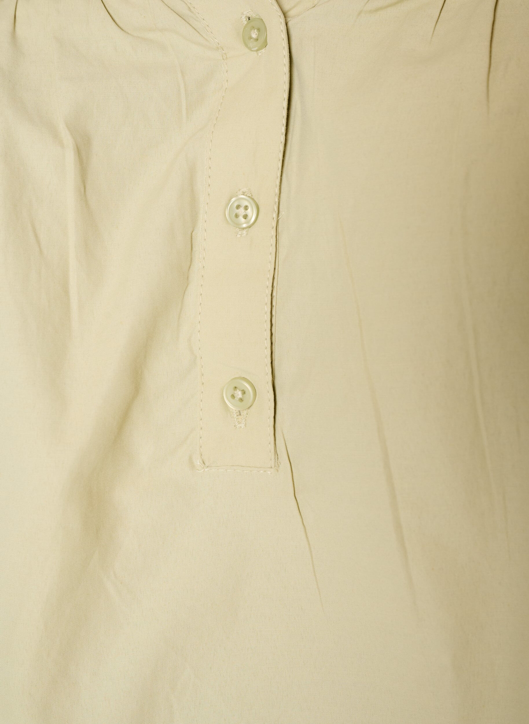 Zizzifashion Blouse with smock and 3/4 sleeves, Green, Packshot image number 2