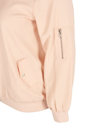 Short bomber jacket with pockets, Rose Smoke, Packshot image number 2
