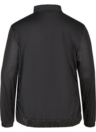 Sports jacket with pattern made up of similar colors, Black, Packshot image number 1