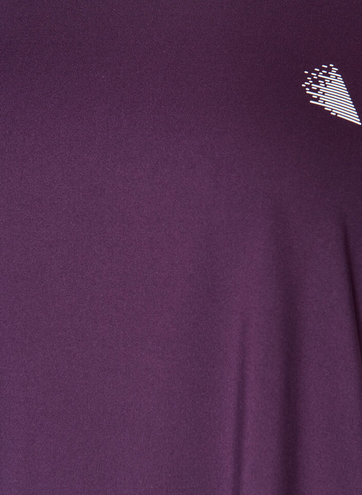 Solid-coloured training T-shirt, Purple, Packshot image number 2