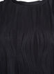 Blouse with short sleeves and a wavy texture, Black, Packshot image number 2
