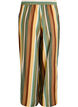 Loose viscose trousers with stripes, Brown, Packshot image number 1