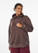 FLASH - Sweatshirt with high collar and pockets, Brown, Model image number 0