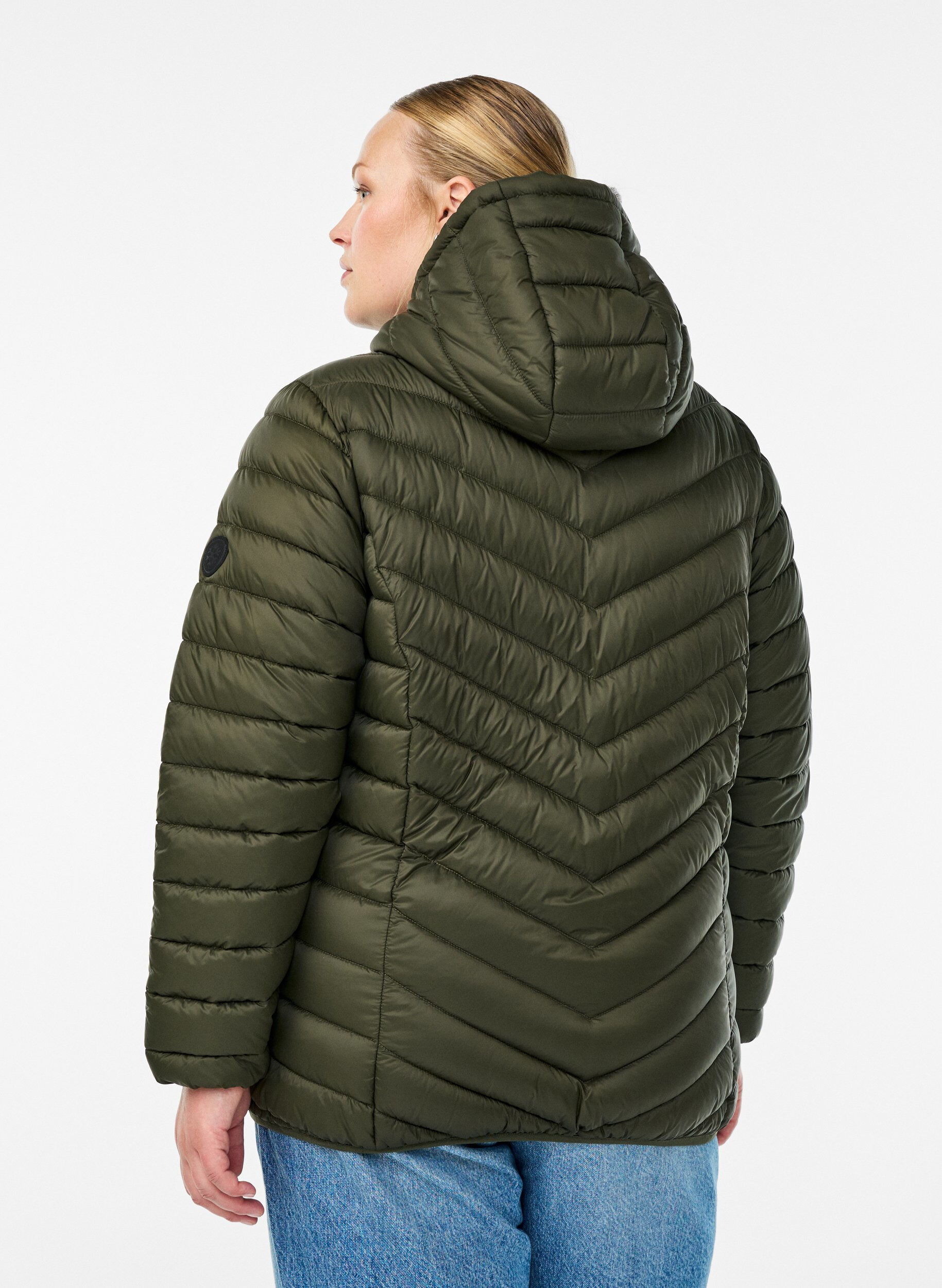 ZizzifashionLightweight jacket with hood, Green, Model image number 2