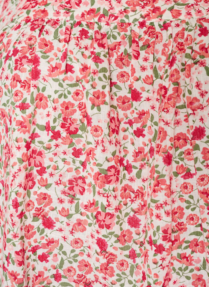 Cotton blouse with a square neckline, Red, Packshot image number 2