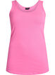 Solid color basic top in cotton, Pink, Packshot image number 0
