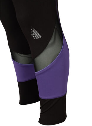 Cropped workout leggings, Black Heliotrope, Packshot image number 3
