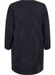 Short velvet dress with pockets, Black, Packshot image number 1