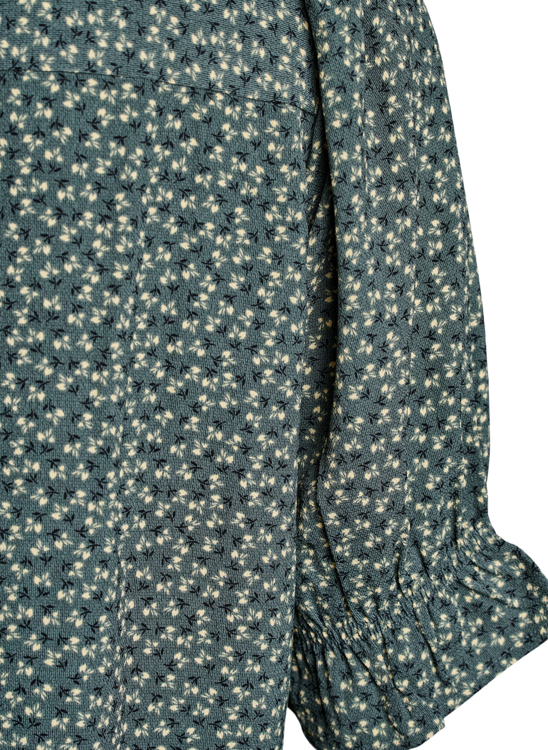 ZizzifashionShirt blouse with 1/2 sleeves, Green, Packshot image number 3