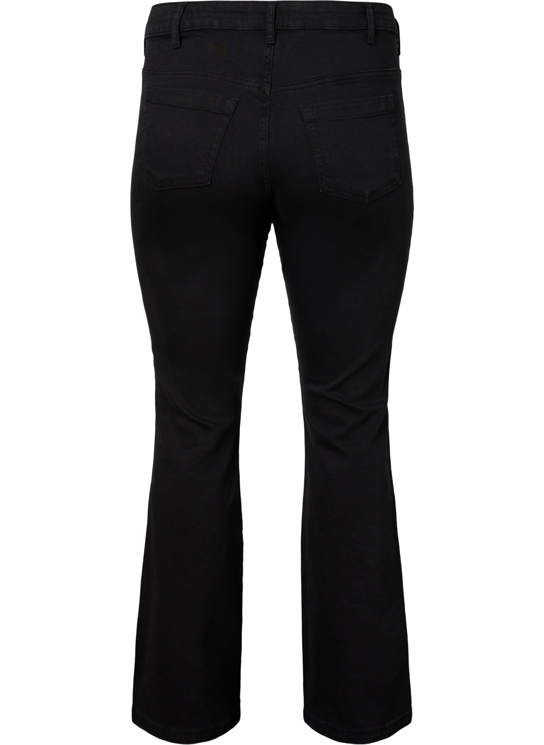 ZizzifashionEllen bootcut jeans with high waist, Black, Packshot image number 1