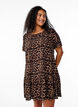 FLASH - Dress in viscose with cutline, Brown, Model image number 0