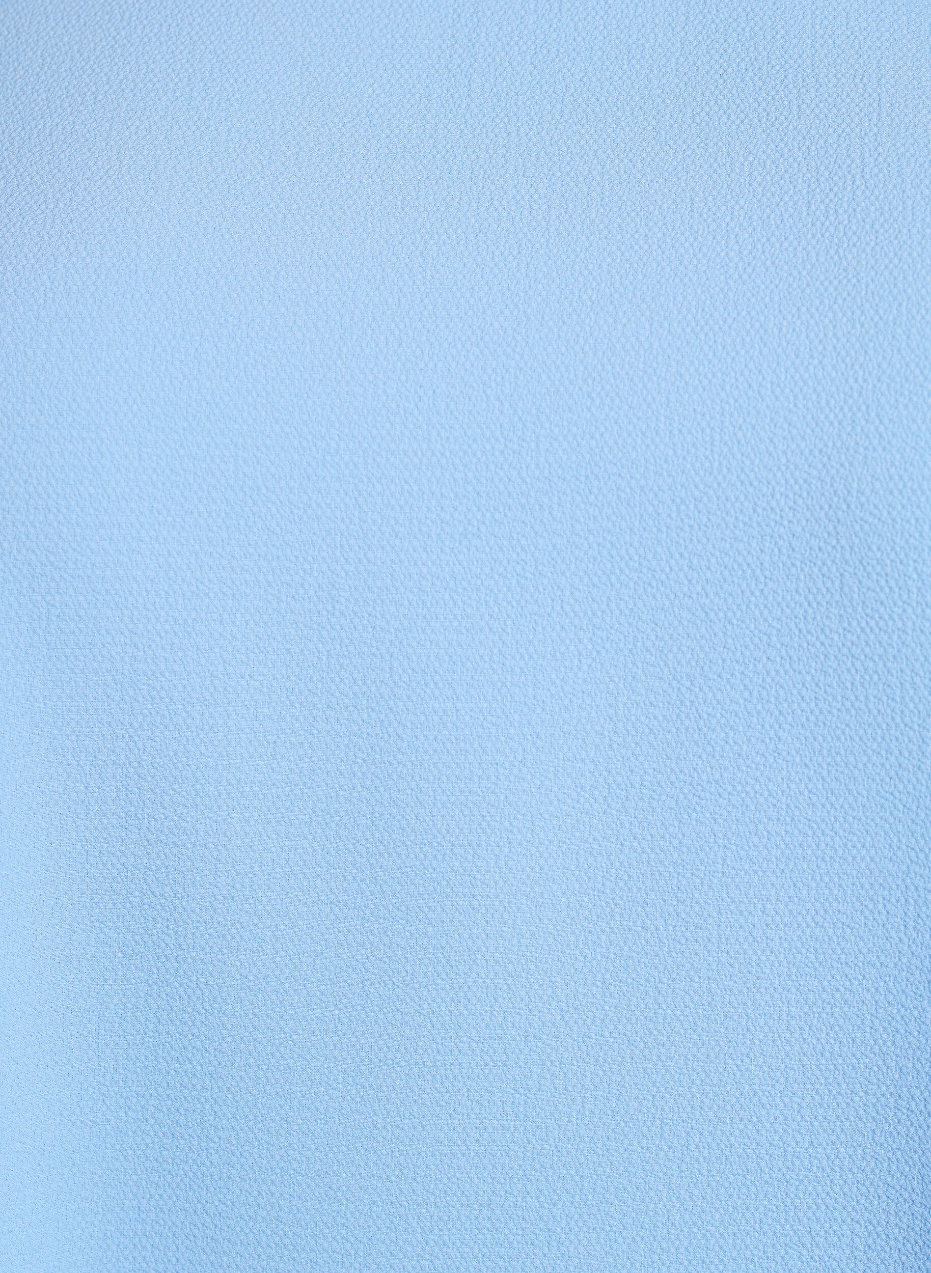 Zizzifashion Blouse with short sleeves and a round neckline, Blue, Packshot image number 2