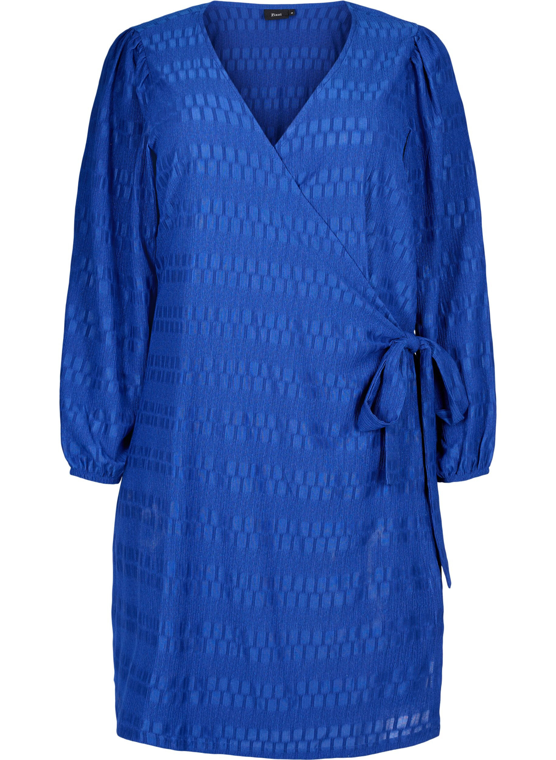 Zizzifashion Wrap dress with long sleeves, Surf the web, Packshot image number 0