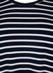 Long-sleeved blouse with stripes, Evening Blue Stripe, Packshot image number 2