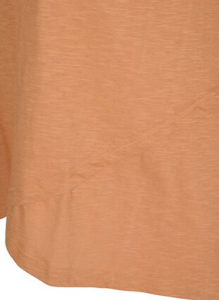 Cotton t-shirt with short sleeves, Pecan Brown, Packshot image number 3