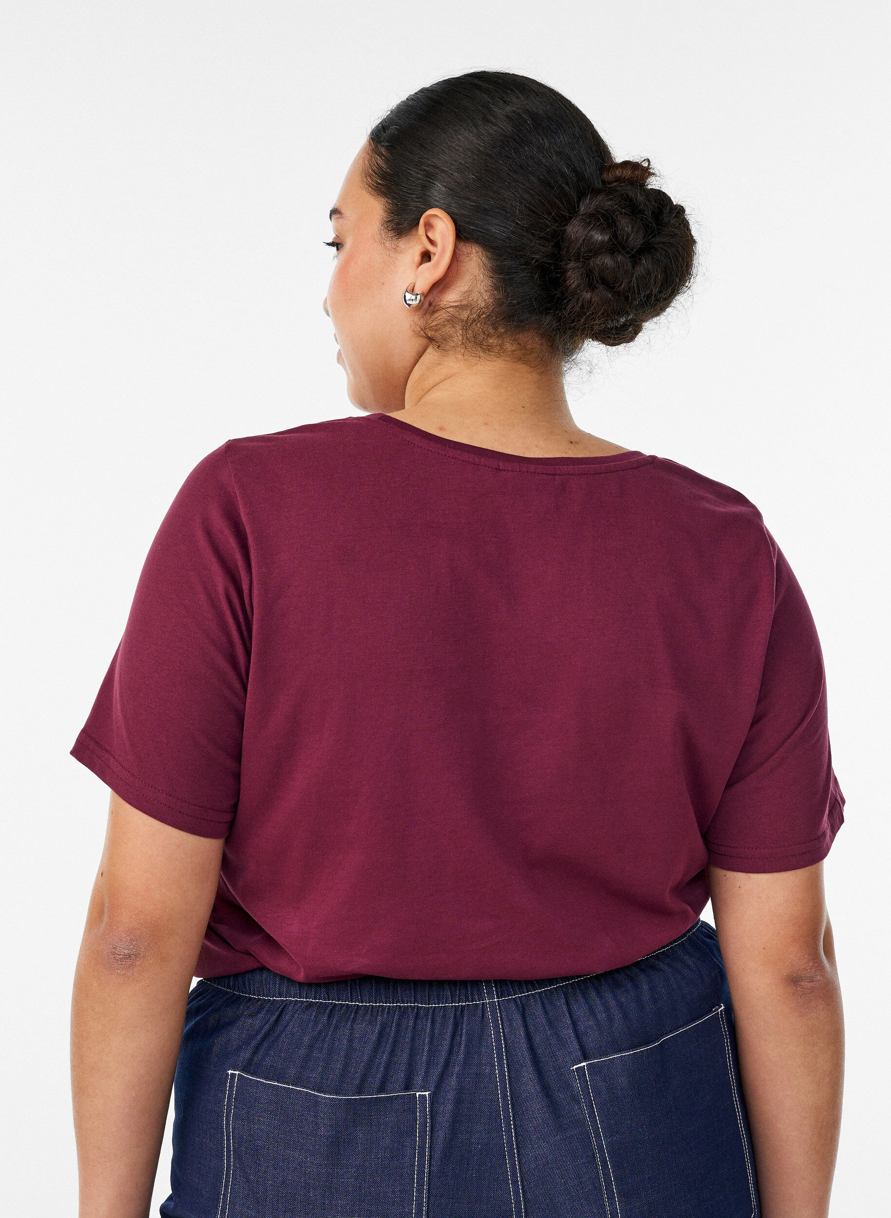 ZizzifashionT-shirt with motif, Red, Model image number 2