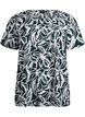 Short sleeve viscose blouse with print, Green, Packshot image number 0