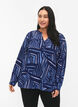 FLASH - Long sleeve blouse with print, Medieval Blue AOP, Model image number 0