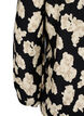 Long-sleeved blouse with print and bows, Black, Packshot image number 3