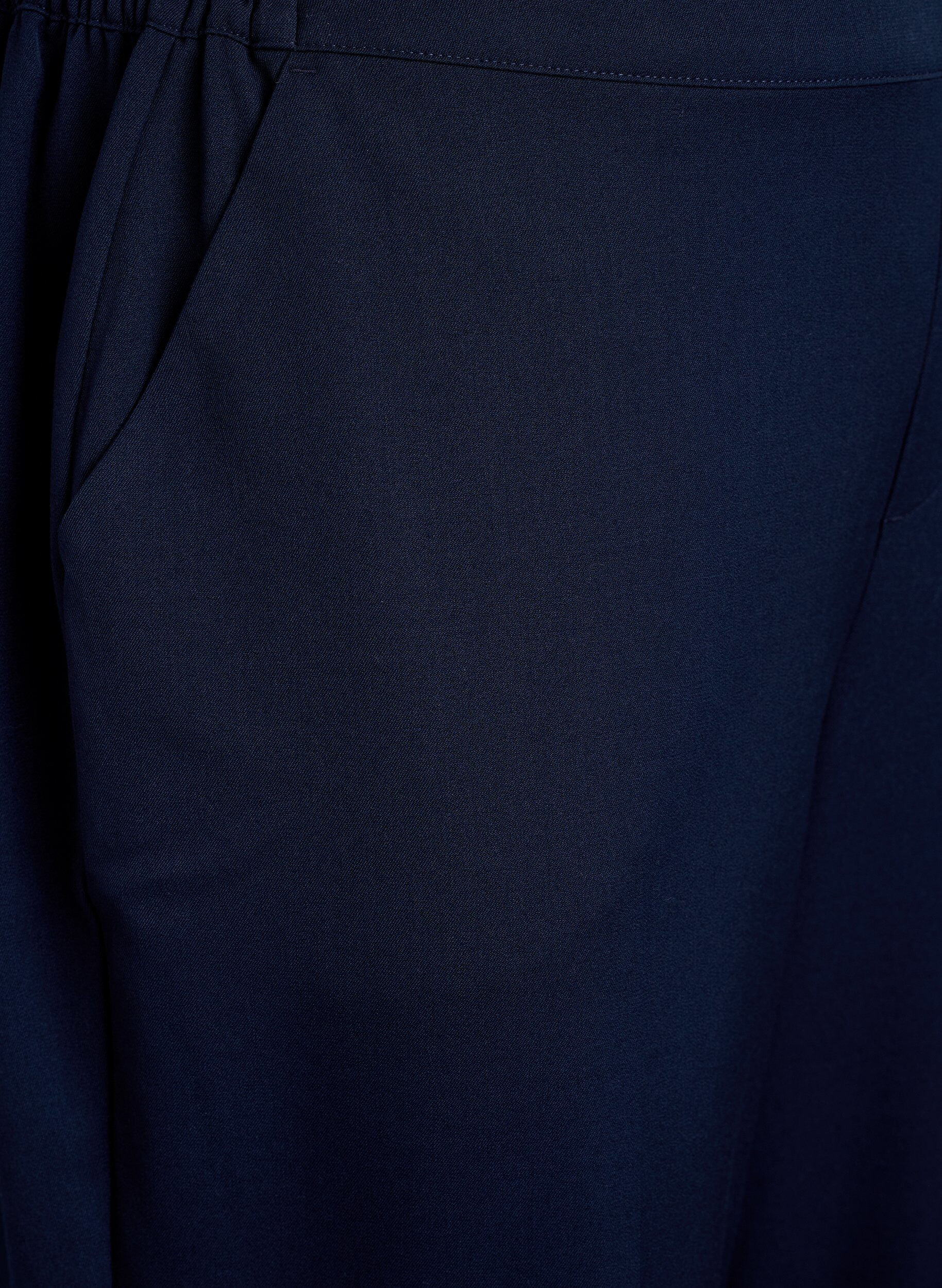 Zizzifashion Loose trousers with high waist, Blue, Packshot image number 2